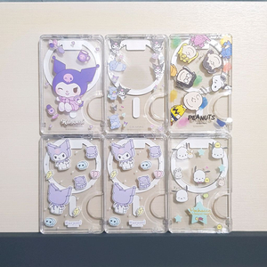 산리오 쿠로미 포차코 투명 마그네틱 멀티 스탠드 맥세이프 카드지갑