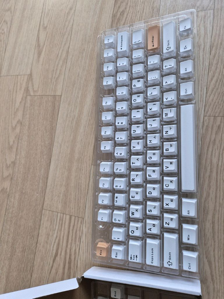 nut65 베어본 유무선키보드 화이트--2