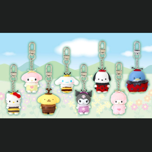 산리오 치비토모 1탄 곤충 풀박스(키티.마이멜로디.폼폼푸린.시나모롤.쿠로미.포차코.피아노.턱시도샘) 이미지