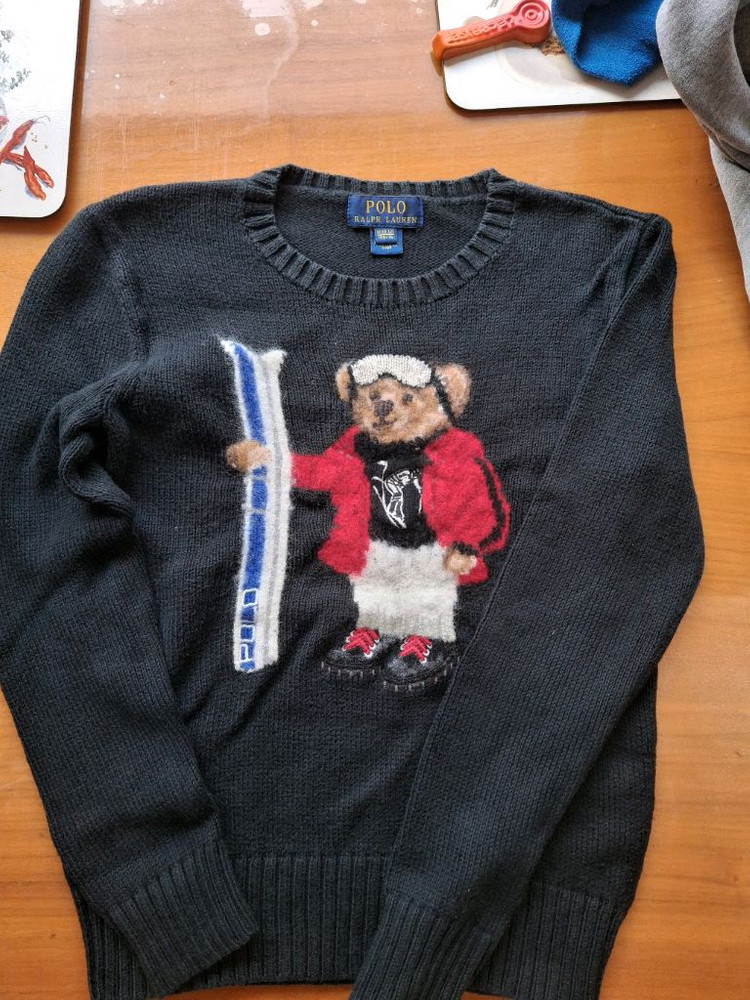폴로 곰돌이 니트, 가디건 8~11y--0