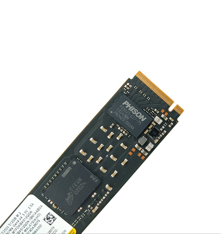 마이크론 2500 M.2 NVMe 512GB SSD Gen4 벌크 미사용--3