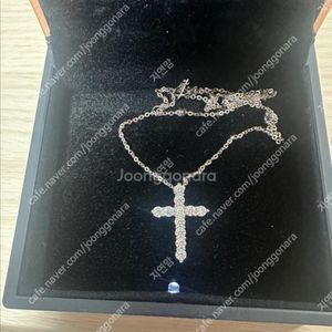 14k 크라운 십자가,스틱 랩다이아 목걸이(개당)