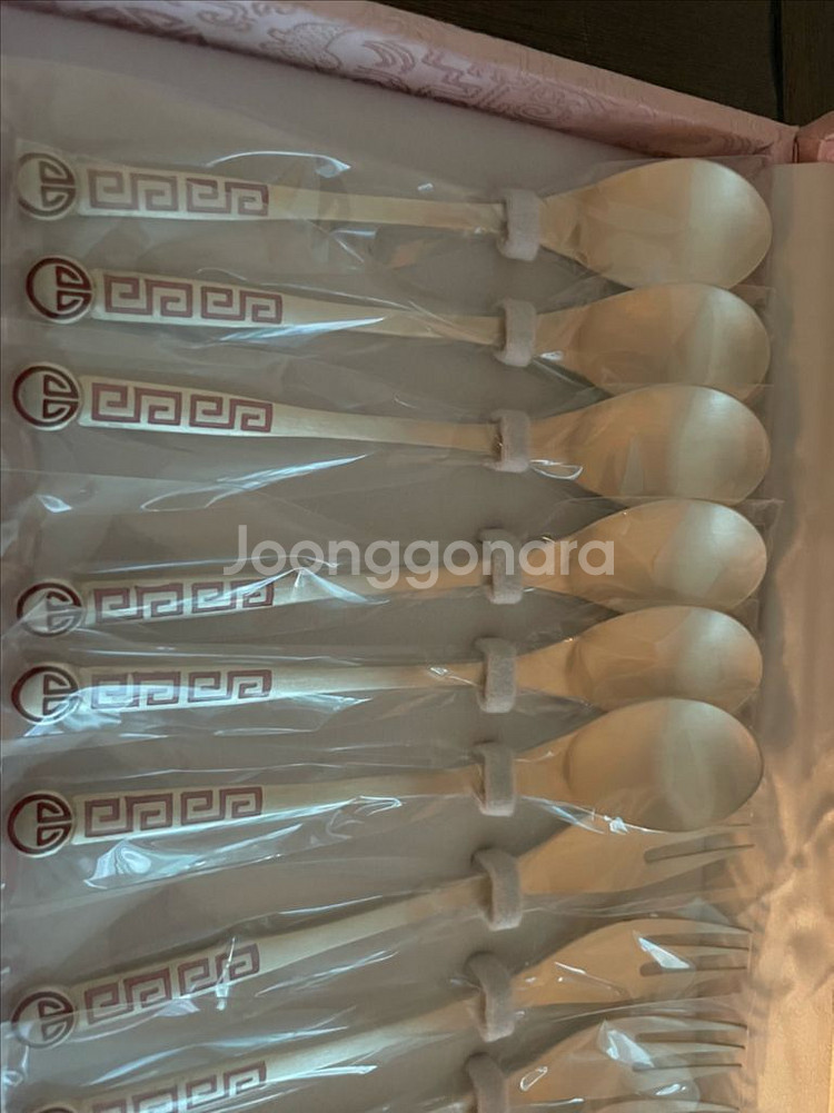 은 티스푼, 티포크 세트--1