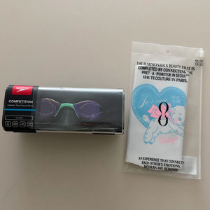 스피도 퓨어포커스 퍼플 아시안핏 8-1177916102 + 루프루프 수모 일괄판매 새상품