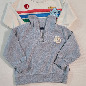 블루독 베베드피노 캉골키즈 맨투맨 110 3벌일괄