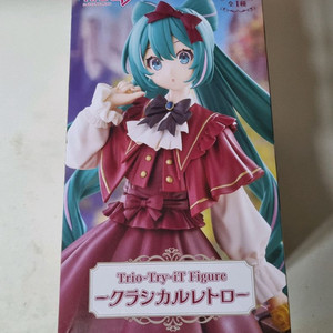 미개봉) 하츠네 미쿠 클래식 레트로 피규어 trio try it 후류리본