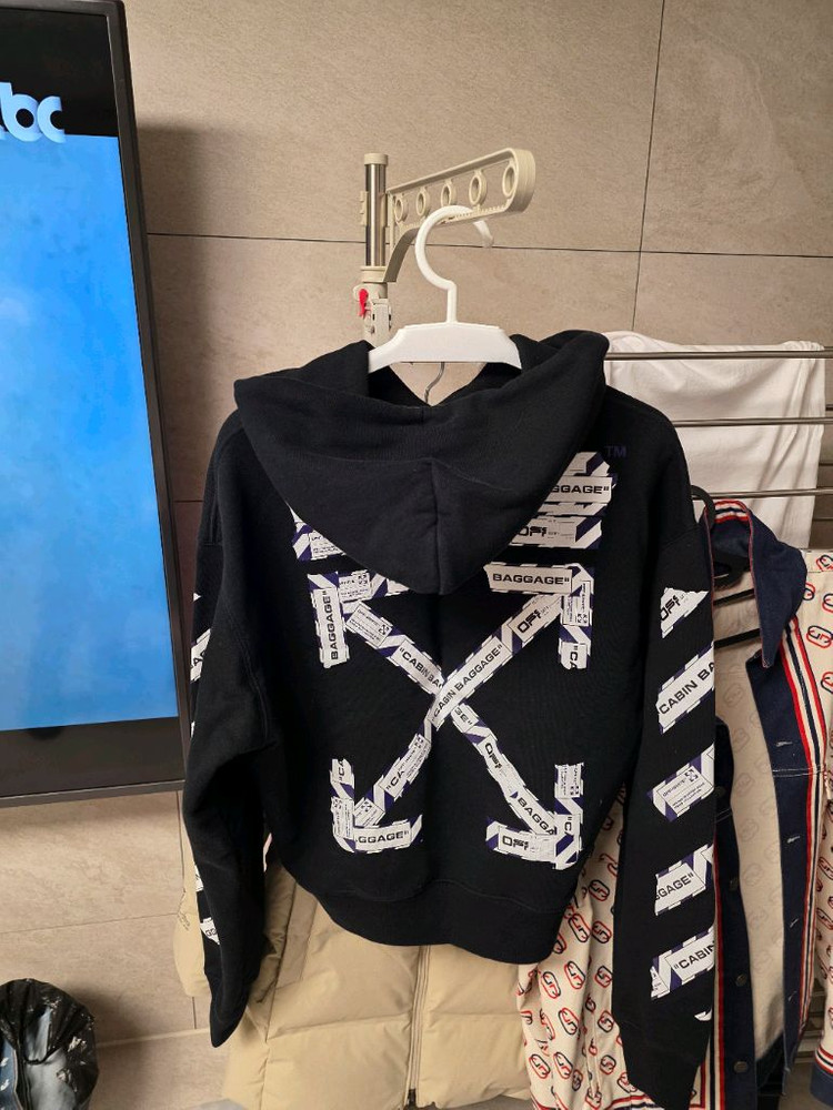 오프화이트 후드티 (남녀공용) 정품 이미지