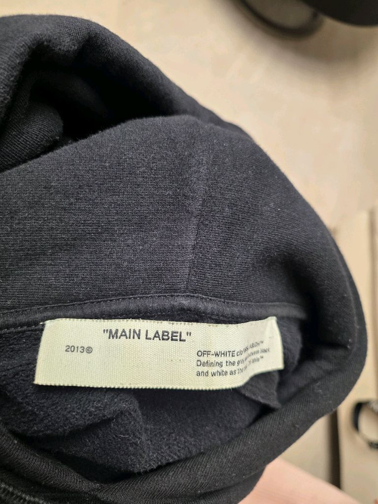 오프화이트 후드티 (남녀공용) 정품 이미지