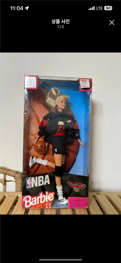 NBA 바비 인형 빈티지바비 농구바비 애틀랜타 호크스 - 안심되는 중고거래