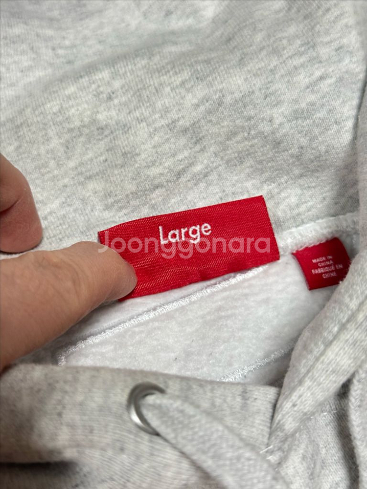 슈프림 사틴 후드 스웨트셔츠 애쉬 그레이--2