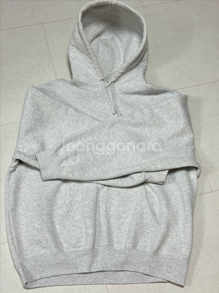 슈프림 사틴 후드 스웨트셔츠 애쉬 그레이--5