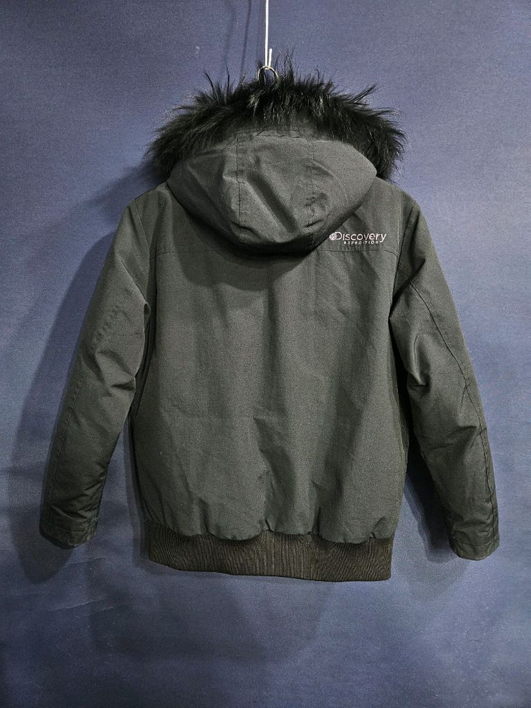 디스커버리 블랙컬러 남성 95~100 덕다운 숏패딩--1