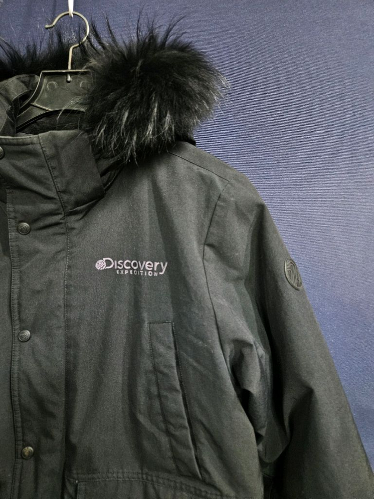 디스커버리 블랙컬러 남성 95~100 덕다운 숏패딩--3