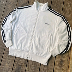 널디 벨벳 화이트 흰검 트랙탑 져지집업 95~100 이미지