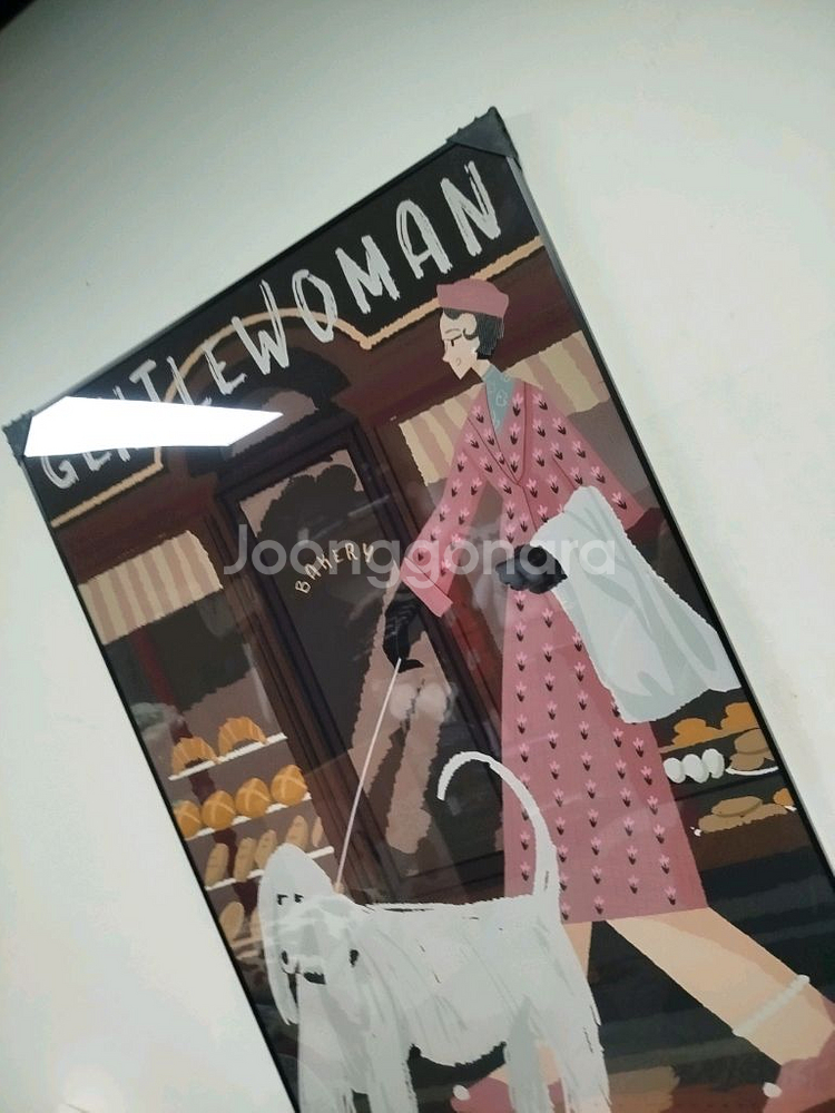 샤넬 풍 반려동물 여인 감성 대형 그림액자 그림 액자 팝아트 인테리어소품 명품그림 명품액자 꽃 선물 가방 지갑--1