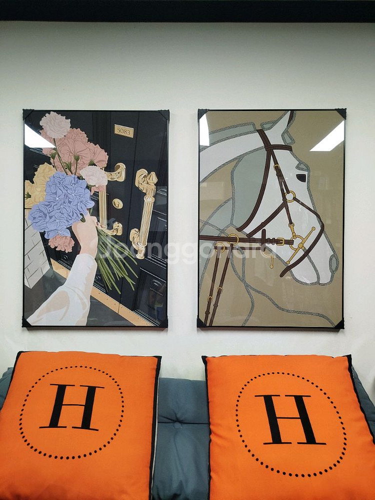 샤넬 꽃그림 고백 현관 여인 감성 대형 그림액자 그림 액자 팝아트 인테리어소품 명품그림 명품액자 꽃 선물 가방--2