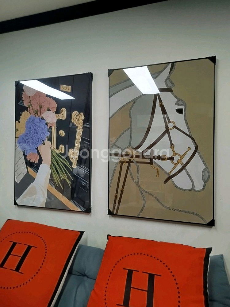 샤넬 꽃그림 고백 현관 여인 감성 대형 그림액자 그림 액자 팝아트 인테리어소품 명품그림 명품액자 꽃 선물 가방--7