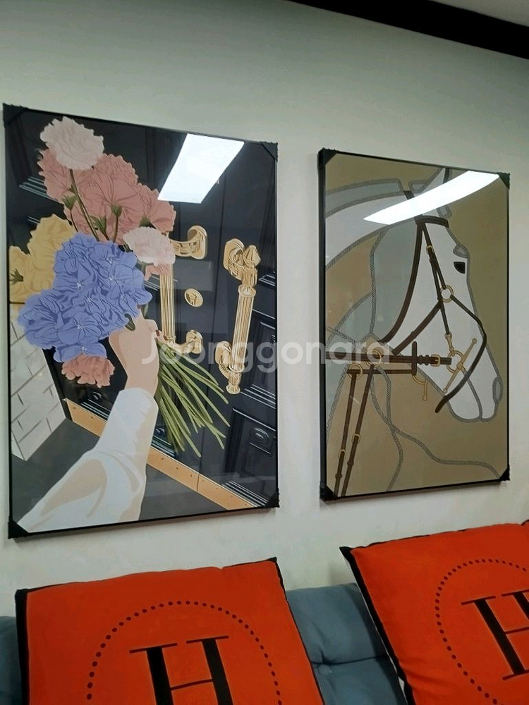 샤넬 꽃그림 고백 현관 여인 감성 대형 그림액자 그림 액자 팝아트 인테리어소품 명품그림 명품액자 꽃 선물 가방--8