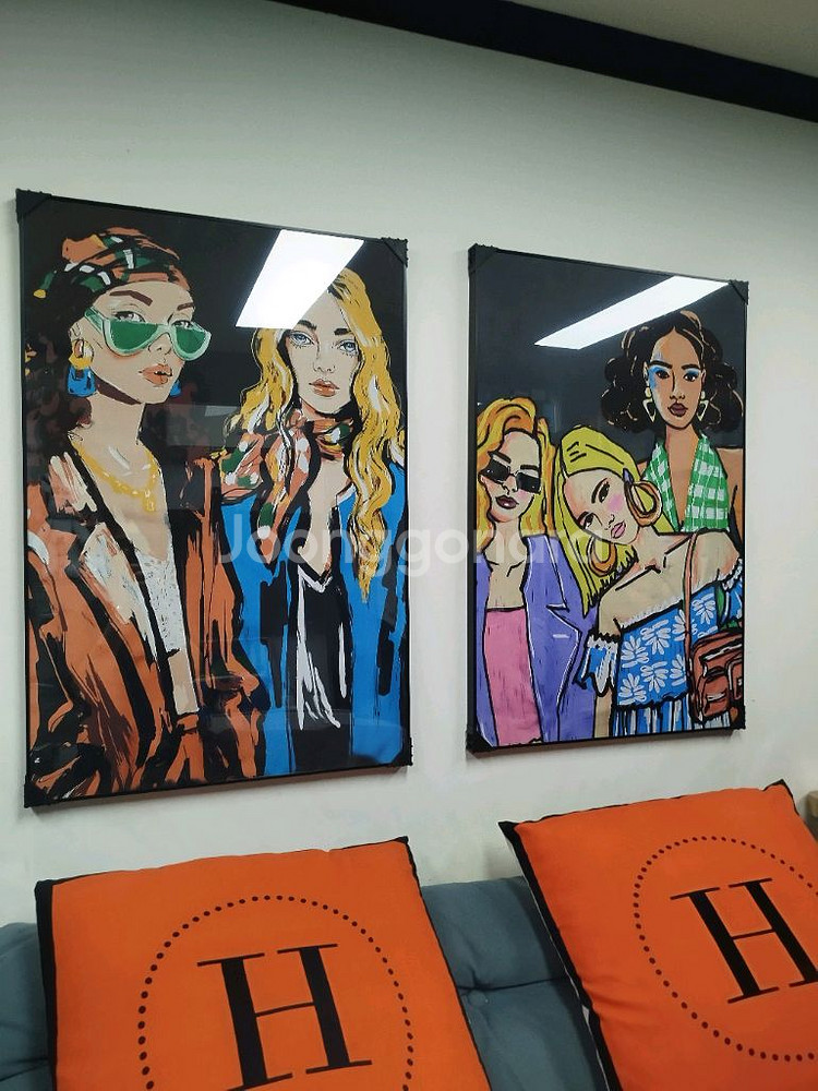 샤넬 감성 인플루언서 모델 여인 감성 대형 그림액자 그림 액자 팝아트 인테리어소품 명품그림 명품액자 꽃 선물 가방--5