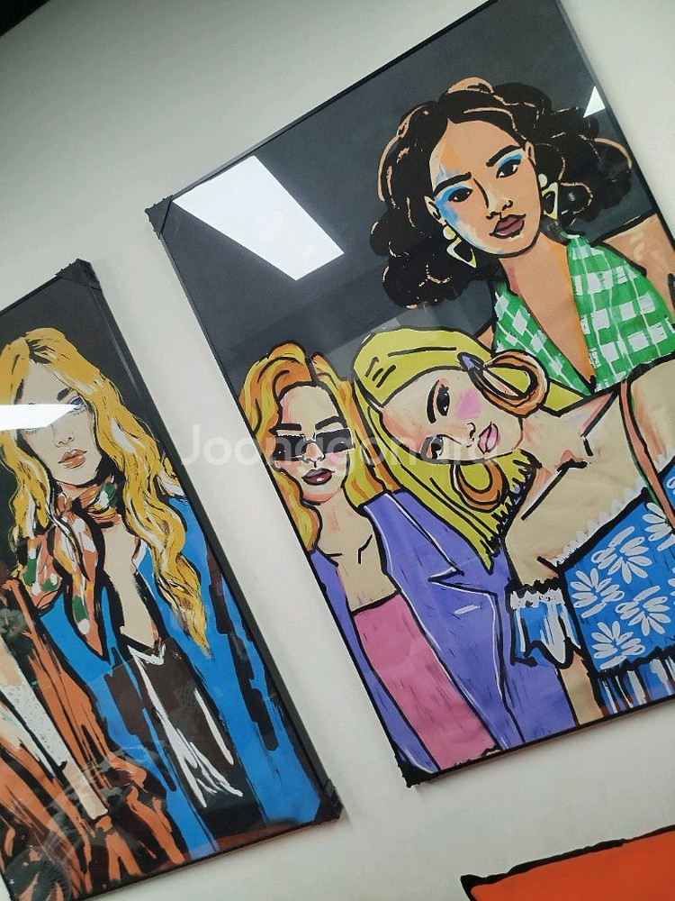 샤넬 감성 인플루언서 모델 여인 감성 대형 그림액자 그림 액자 팝아트 인테리어소품 명품그림 명품액자 꽃 선물 가방--9