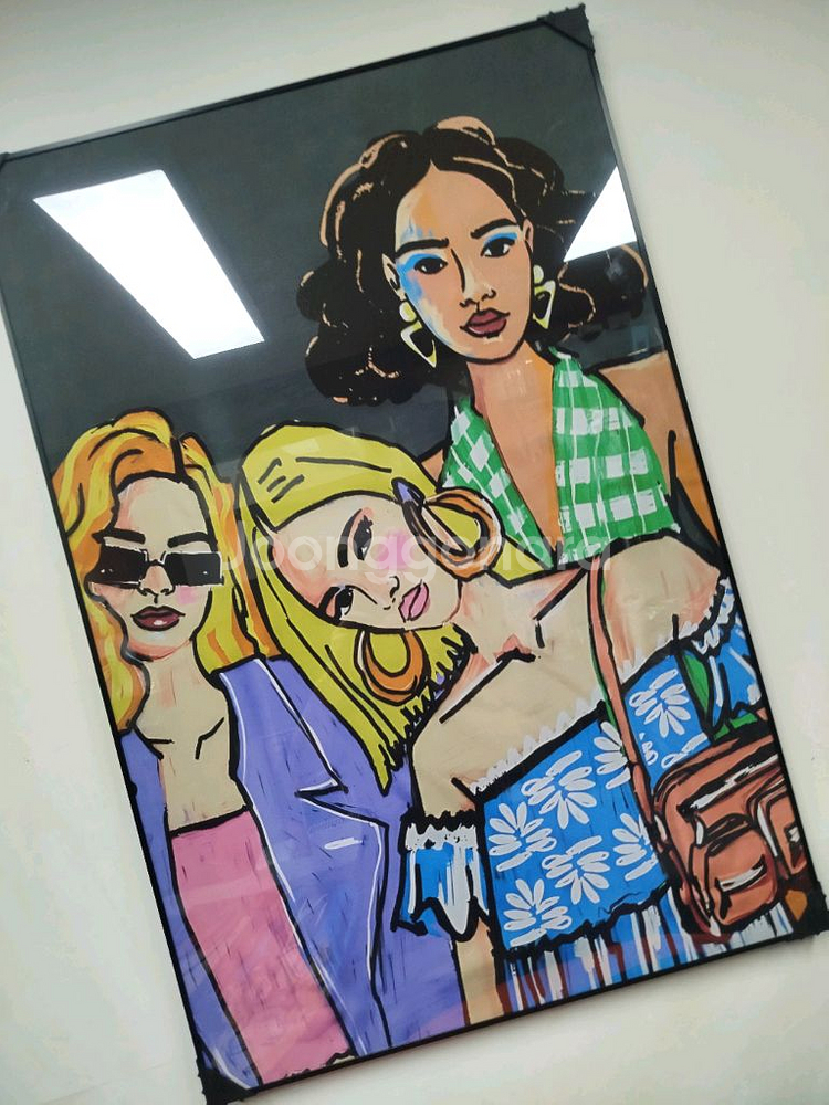 샤넬 감성 인플루언서 모델 여인 감성 대형 그림액자 그림 액자 팝아트 인테리어소품 명품그림 명품액자 꽃 선물 가방--8