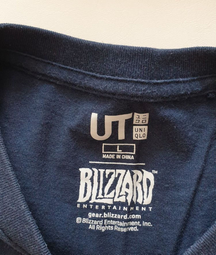 오버워치 루시우 X 유니클로 콜라보 반팔티 L사이즈--1