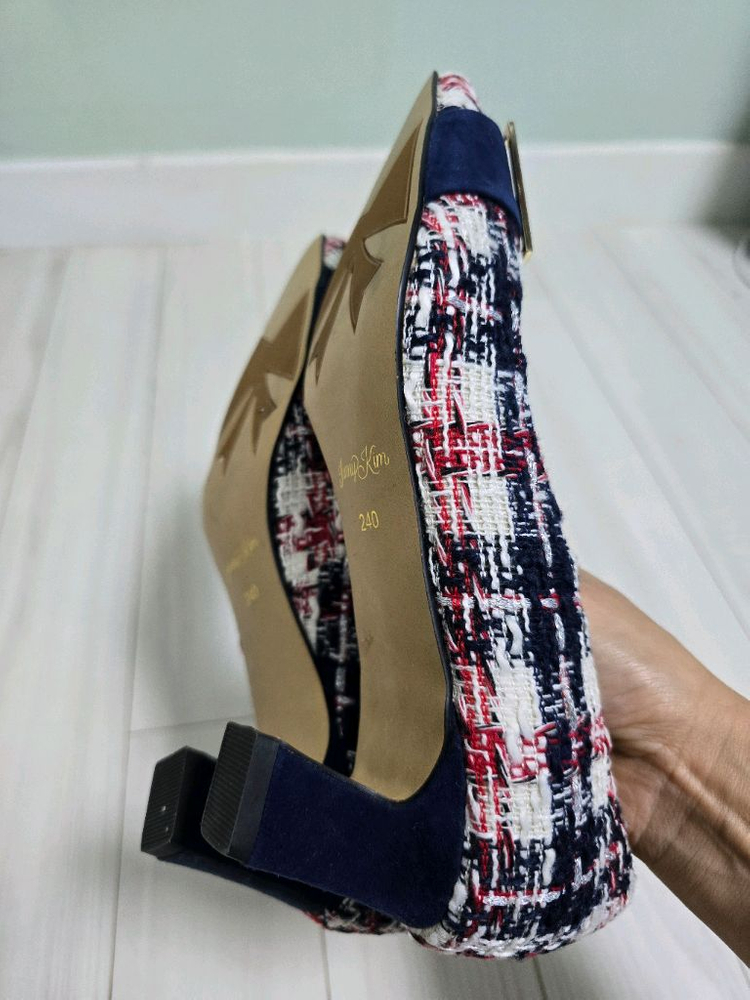 지니킴 트위드 구두 두번신음 240 운포--4