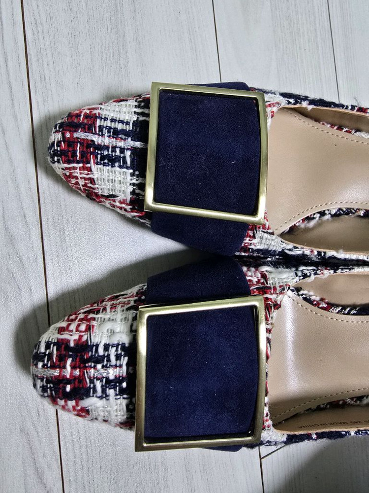 지니킴 트위드 구두 두번신음 240 운포--6