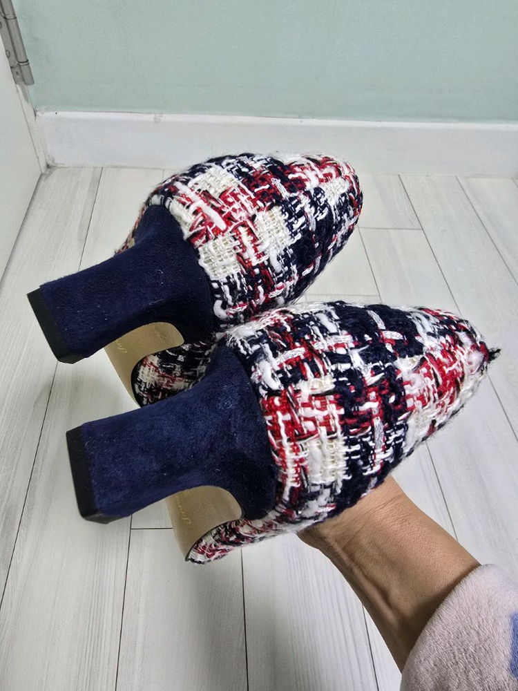 지니킴 트위드 구두 두번신음 240 운포--8