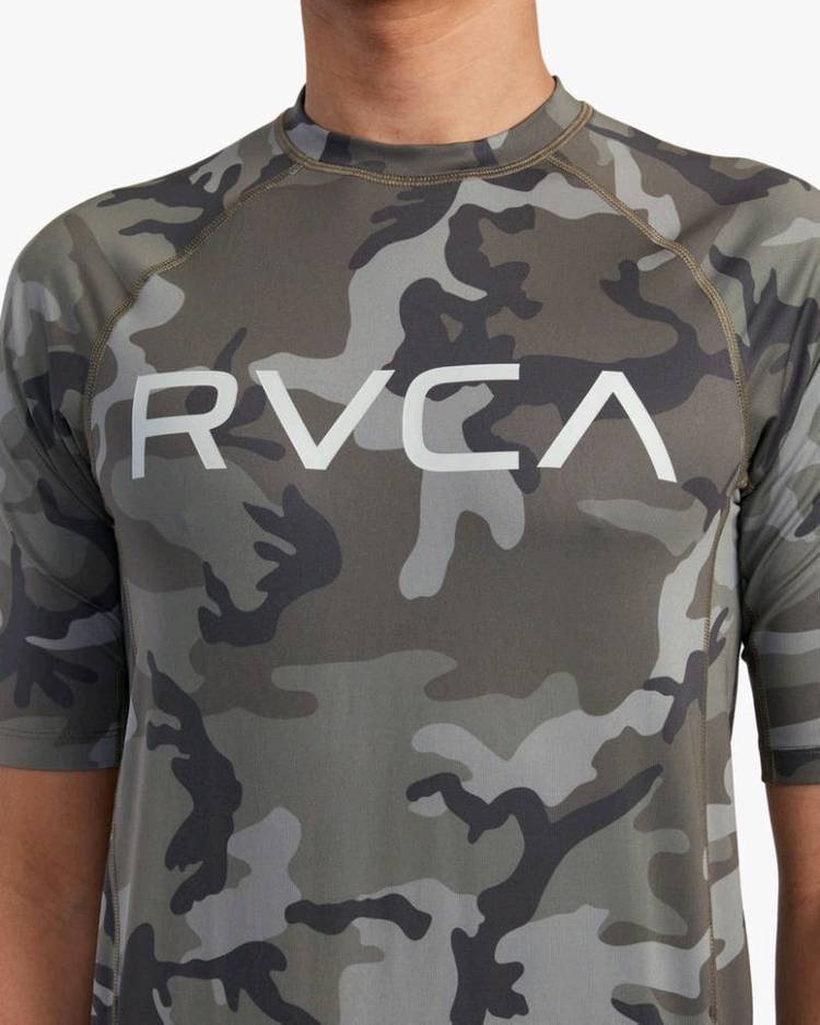 새상품) 루카 RVCA 어반 카모 노기 주짓수 래쉬가드--1