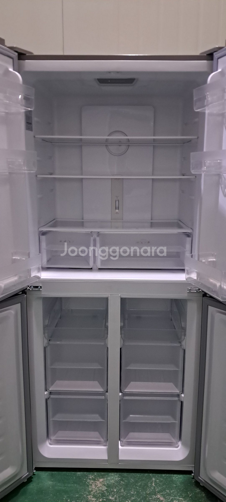 1590 하이메이드 418L 4도어양문형냉장고(블랙)--4