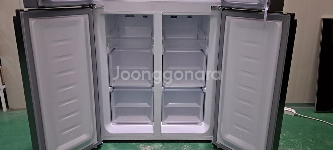 1590 하이메이드 418L 4도어양문형냉장고(블랙)--8