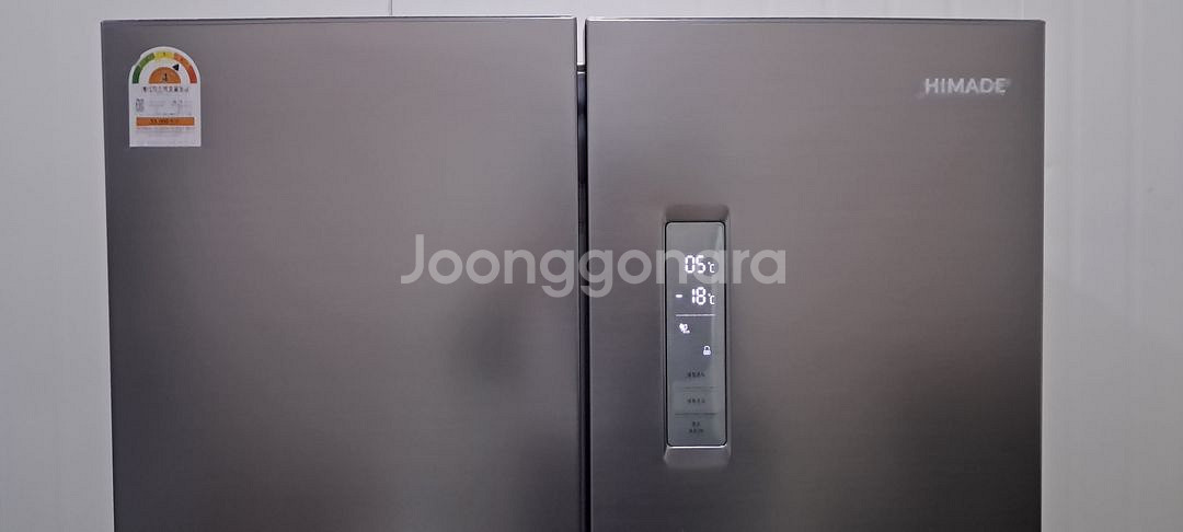 1590 하이메이드 418L 4도어양문형냉장고(블랙)--9