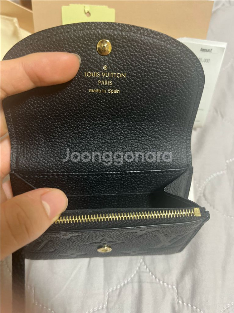[풀박스]루이비통 앙프렝뜨 로잘리 코인퍼스 지갑--4