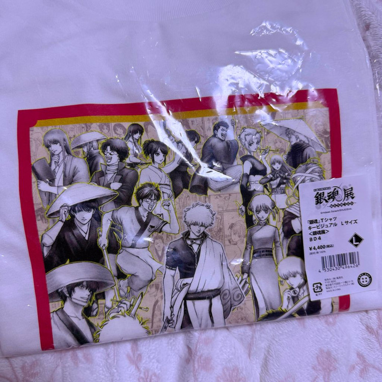 (새상품) 은혼 20주년 반팔 티셔츠 애니굿즈 긴토키 히지카타 카구라 이미지