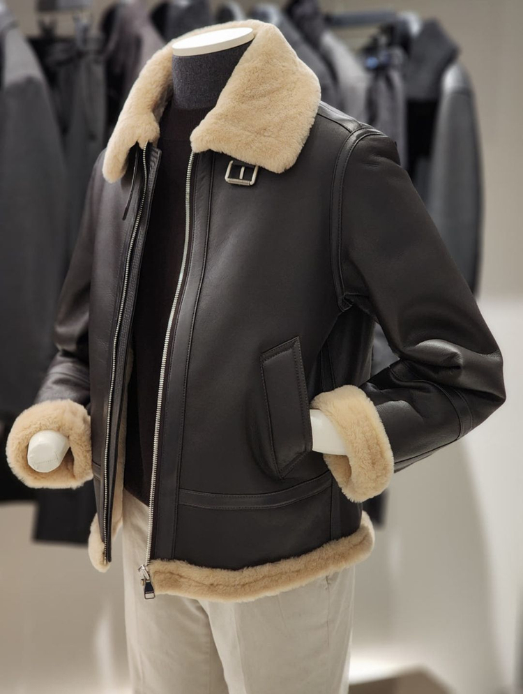 앤드지 남성 양가죽 양털 무스탕(BZE4LJ1201) 105 사이즈--1