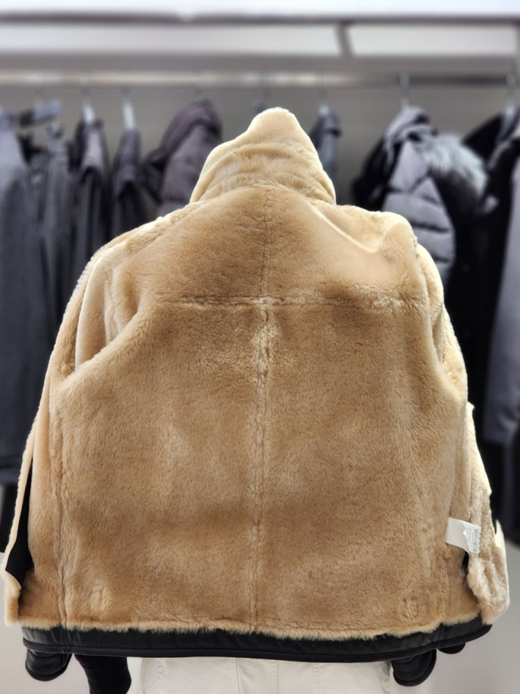 앤드지 남성 양가죽 양털 무스탕(BZE4LJ1201) 105 사이즈--5