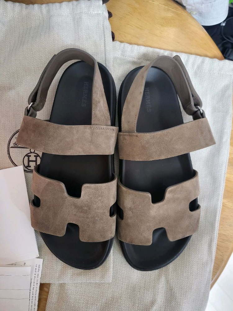 24SS 에르메스 남성 지니어스 샌들 41사이즈--3