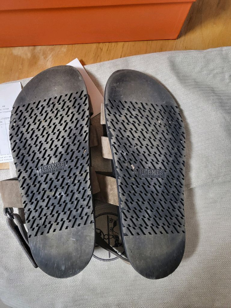 24SS 에르메스 남성 지니어스 샌들 41사이즈--4