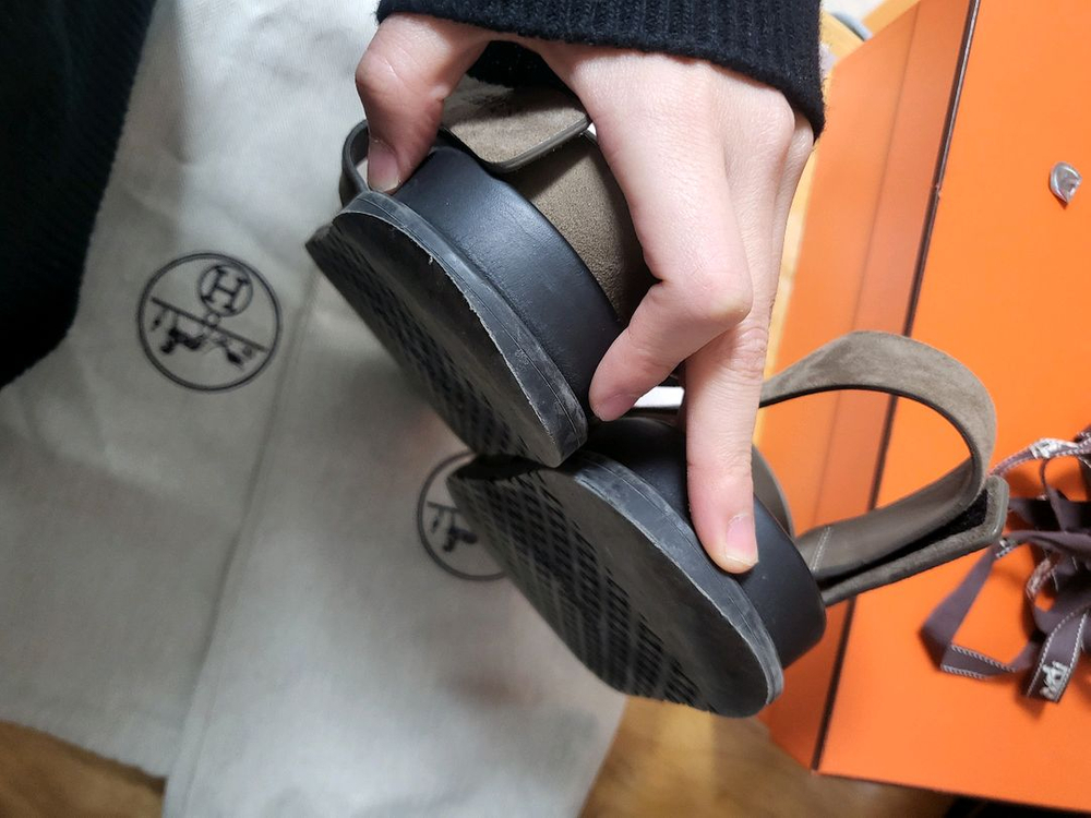 24SS 에르메스 남성 지니어스 샌들 41사이즈--5