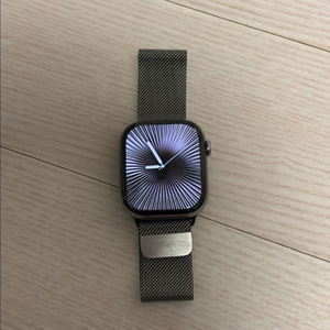 애플워치 10 셀룰러 + GPS 46 mm 내추럴 티타늄 + 애플케어 플러스