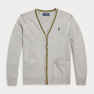 폴로 보이즈 브이넥 가디건 이미지
