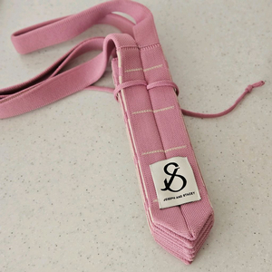 조셉앤스테이시 그리드 코튼 핑크