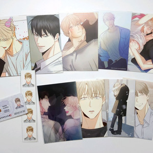 위험한 편의점 모펀 판타지트 콜라보 카페 증명사진 엽서 특전 BL 웹툰 위편 학생증