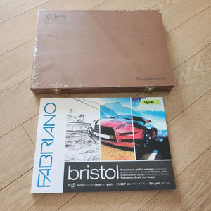 (미개봉)문교 오일파스텔 72색 목함+작품용 스케치북