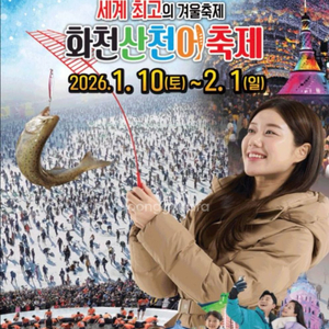 산천어축제 입장권 1.11 2매