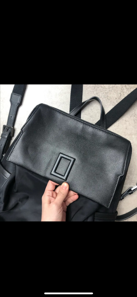 COURONNE 쿠론 23년 셀레나 레브 백팩 소가죽 나일론 출근룩 가방 이미지