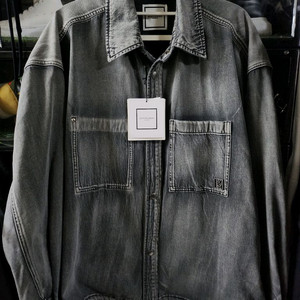 (1회착) 25ss 25fw 우영미 흑청 데님 오버셔츠 자켓 105 46