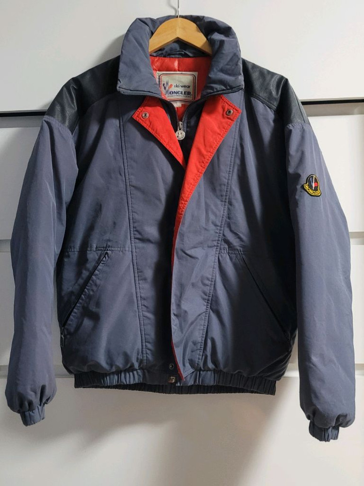 80s 몽클레어 x 아식스 콜라보 스키웨어 패딩 다운--1