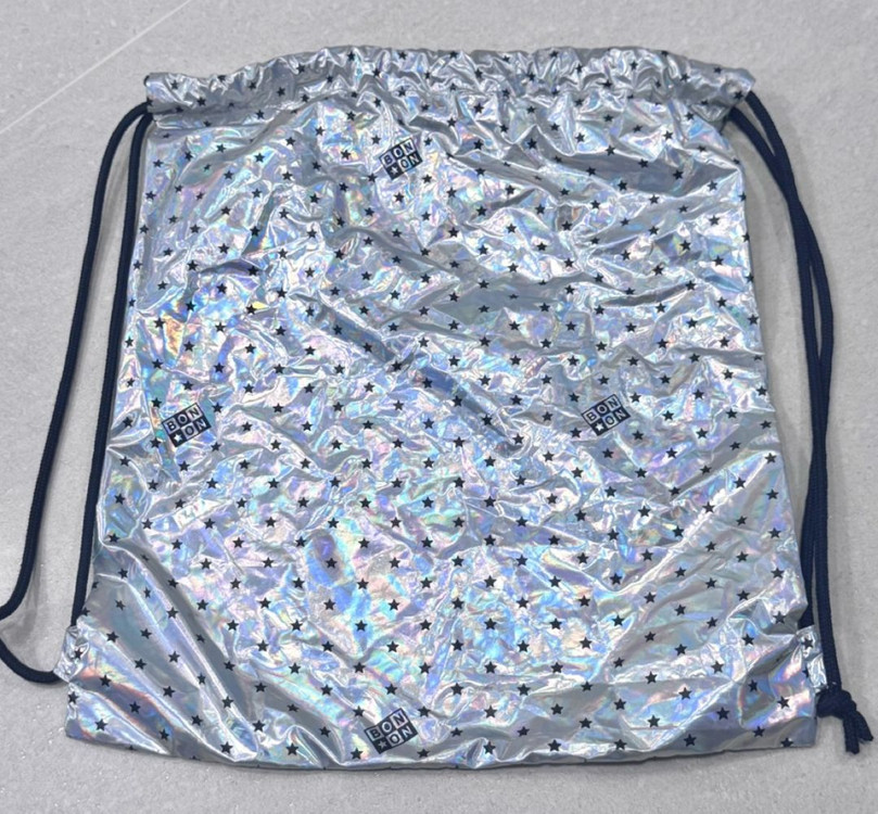 봉통 홀로그램 신발주머니 파우치 보조가방 새상품 35*34--1